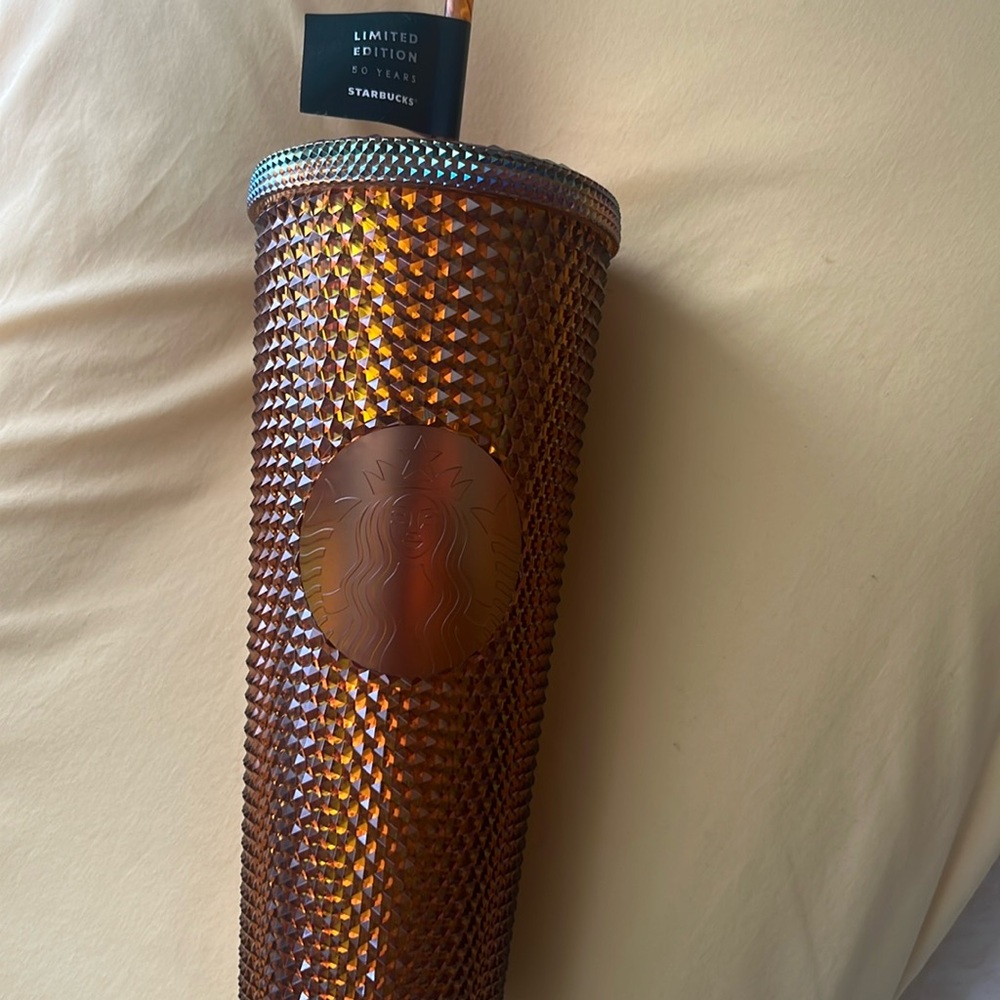 Starbucks Limited Edition 50 Years Studded copper iridescent cup - 24 oz